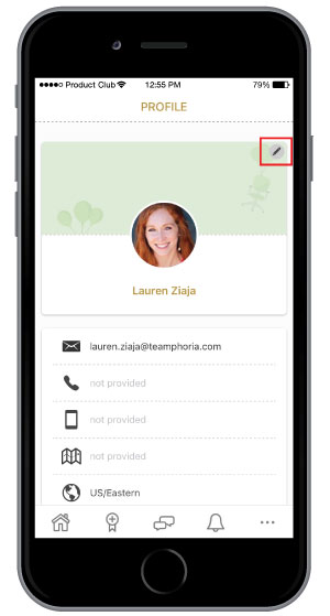 profile picture is used when sending employee recognition