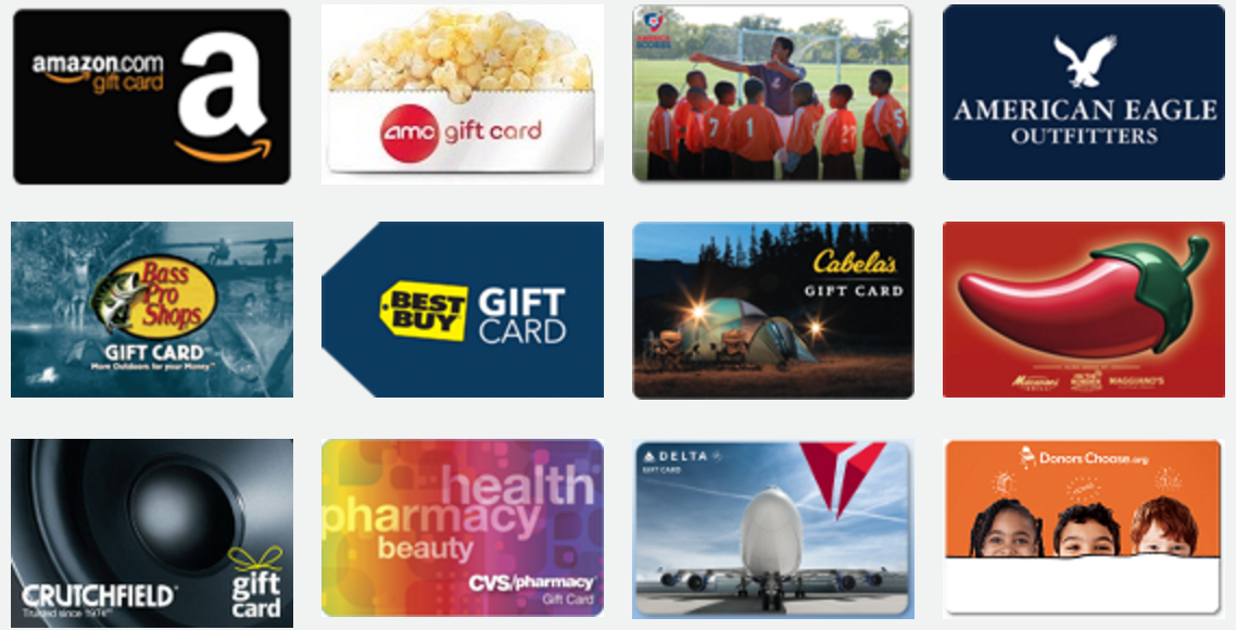 New From Teamphoria: Gift Card Rewards